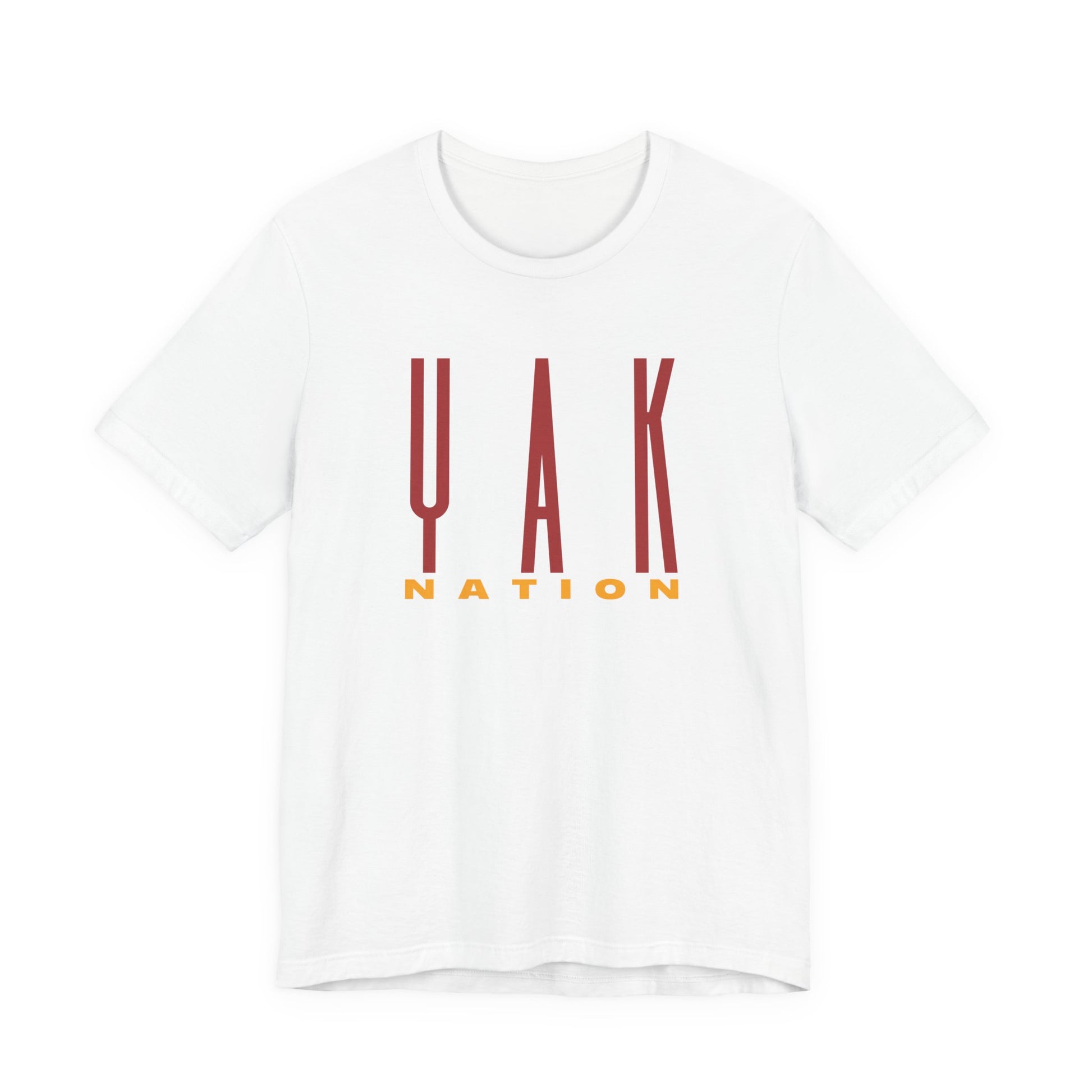 Yak Nation Graphic Tee — Bold Vertical Logo Shirt
