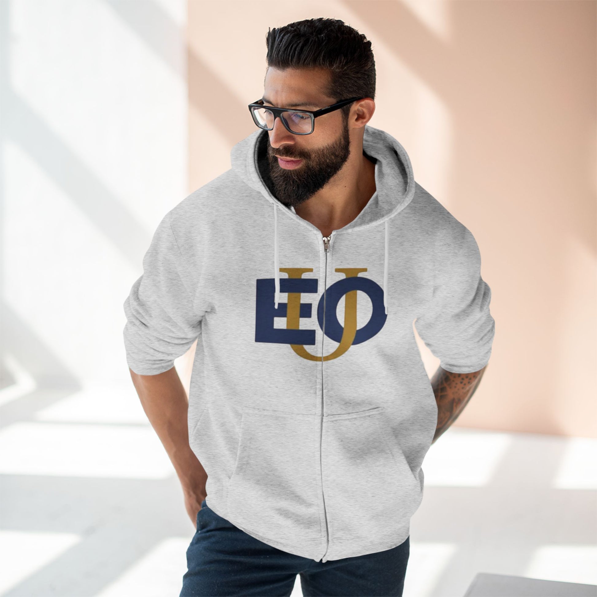 EOU Monogram Zip Hoodie
