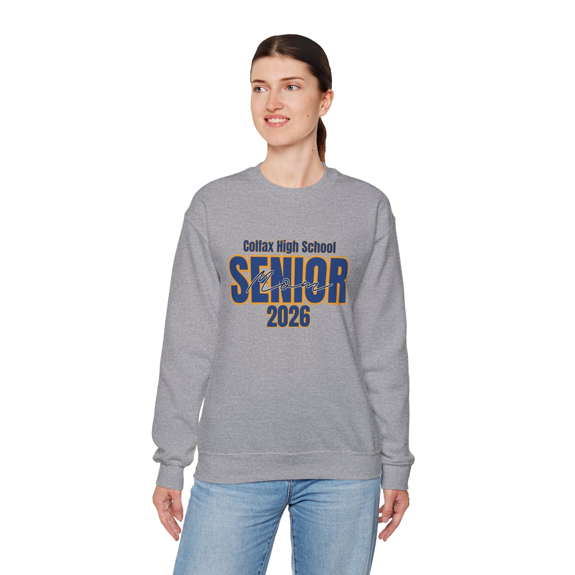 2026 Colfax High School Senior Mom Crewneck Sweatshirt