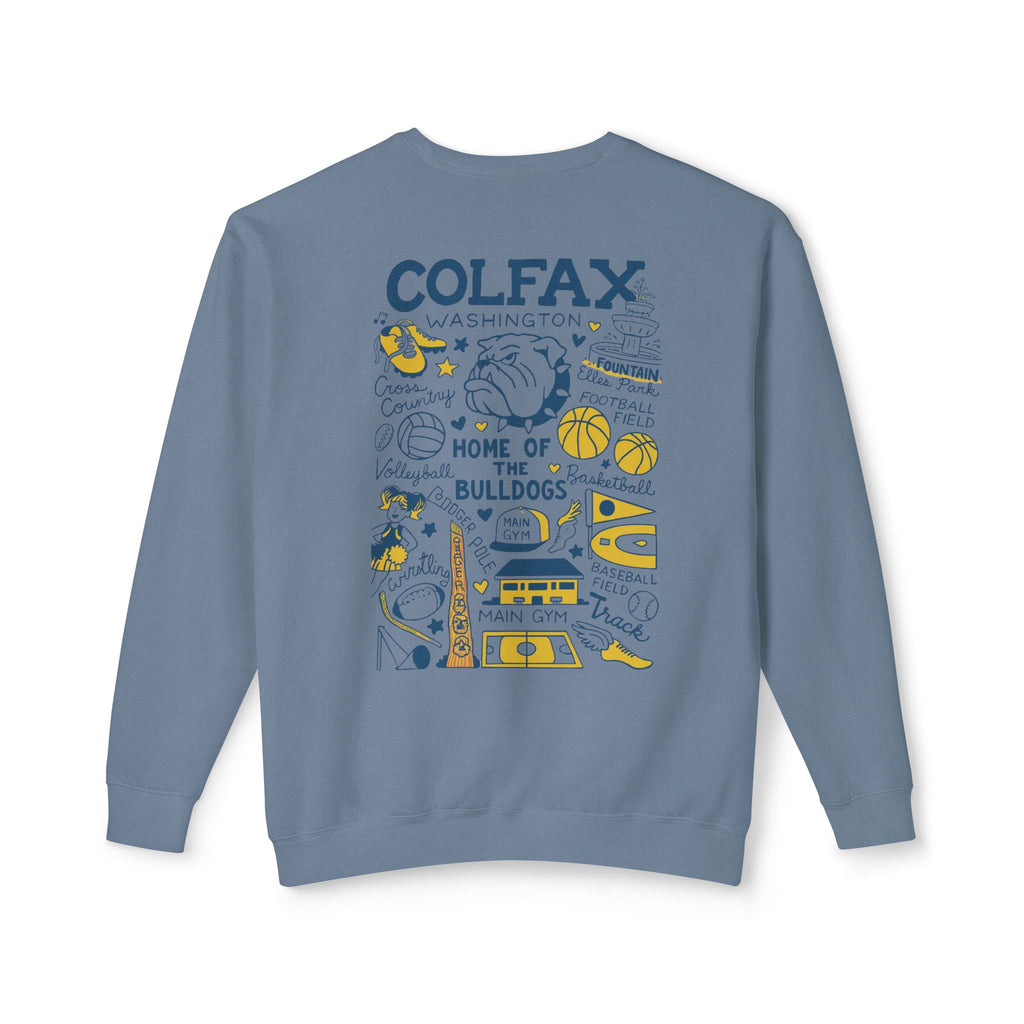 Colfax High School LIGHTWEIGHT Crewneck Limited Edition-Dyed Sweatshirt