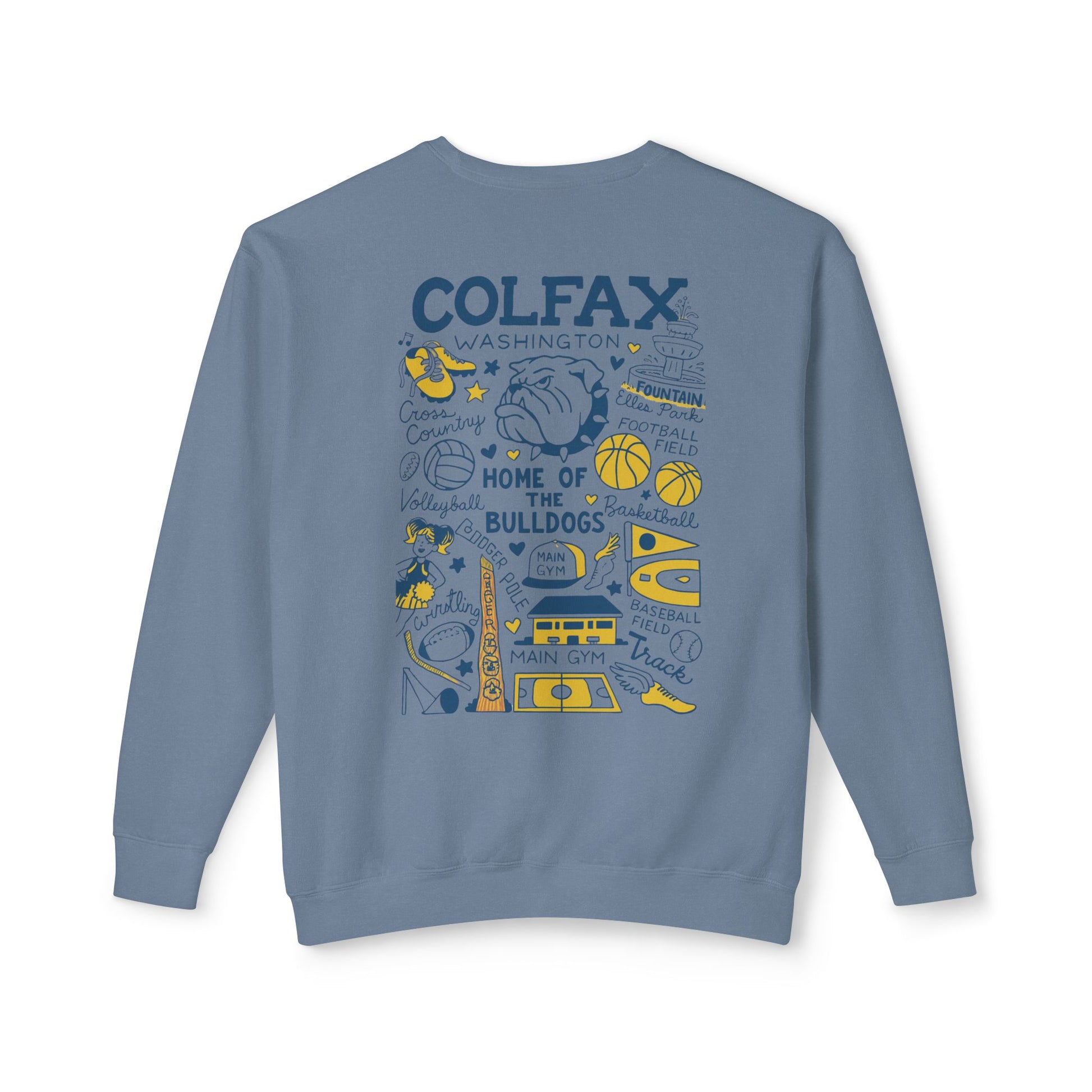 Colfax High School LIGHTWEIGHT Crewneck Limited Edition-Dyed Sweatshirt