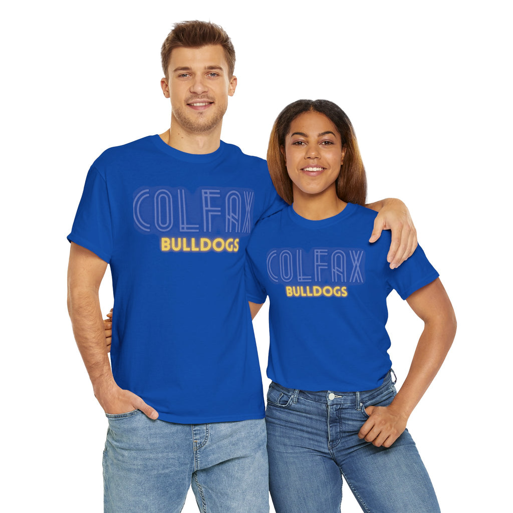 Colfax Bulldogs Neon Unisex Heavy Cotton Tee