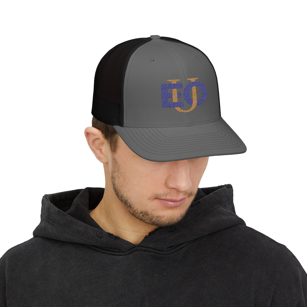 Trucker Cap Richardson 112 EOU Logo Navy and Gold