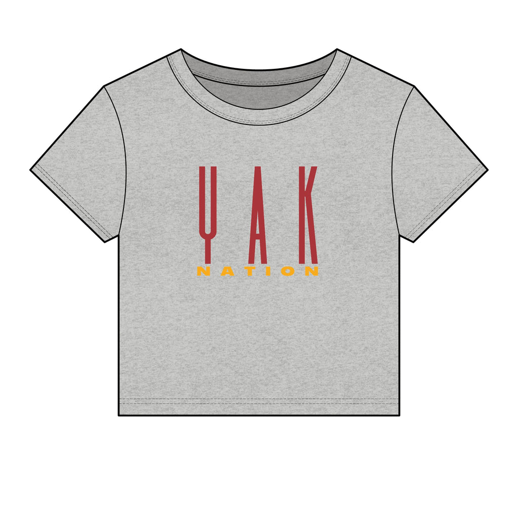 YAK Nation Women's Cropped Baby Tee
