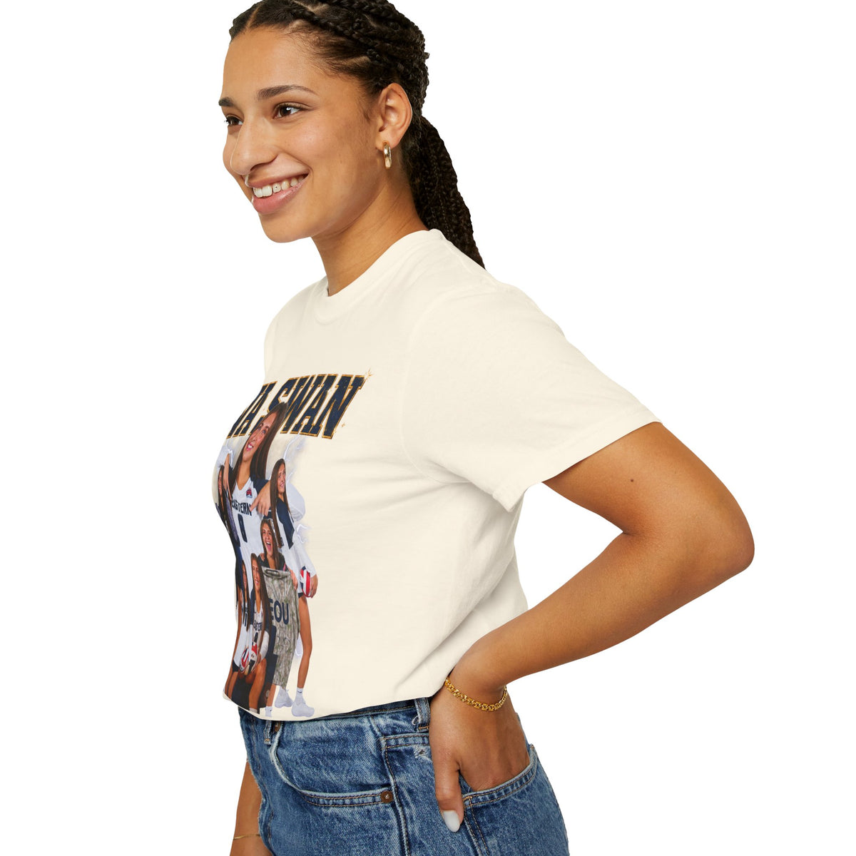Ava Swan Collage T‑Shirt — Personalized Tee (Swan 8)