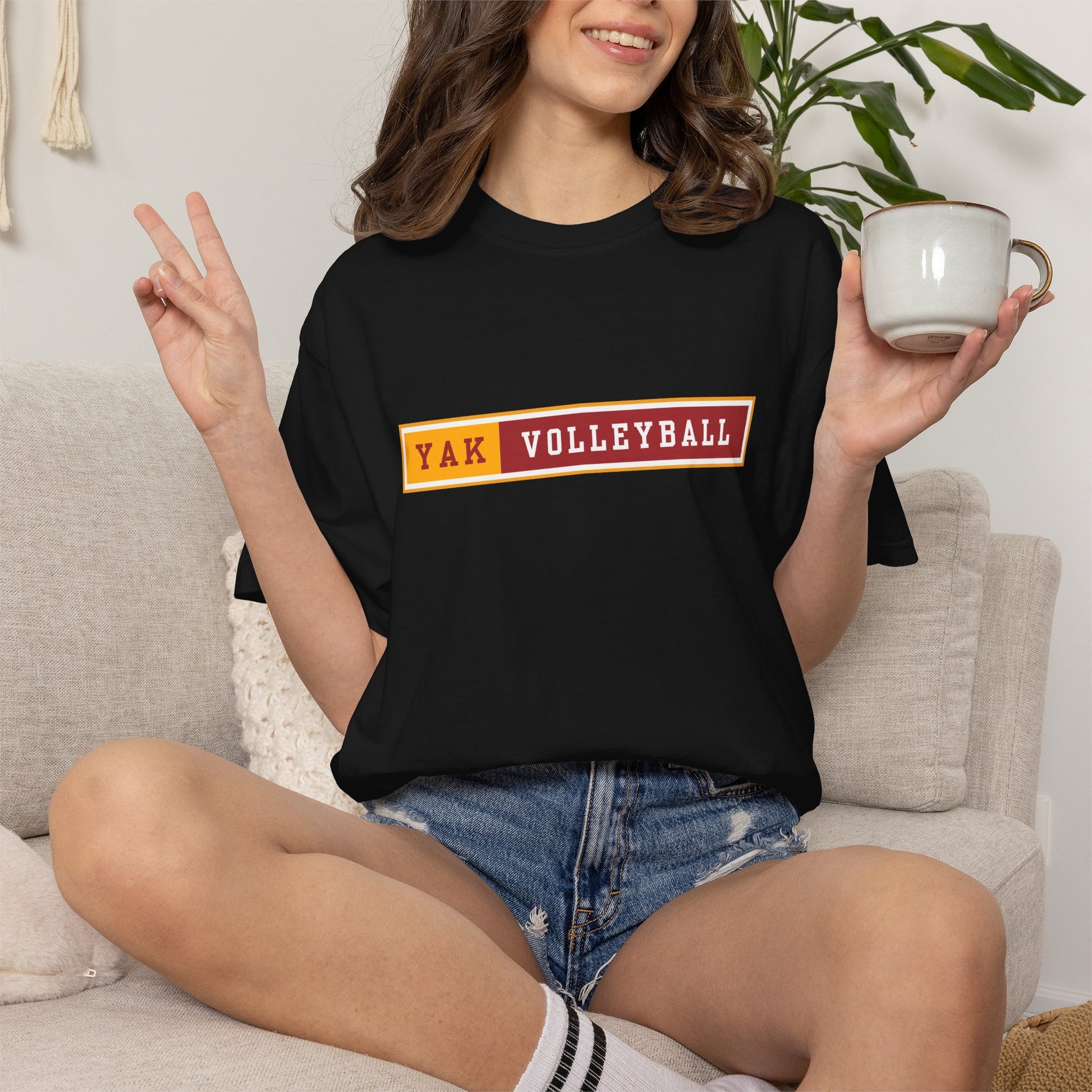 Volleyball Team Retro Box Logo T-Shirt