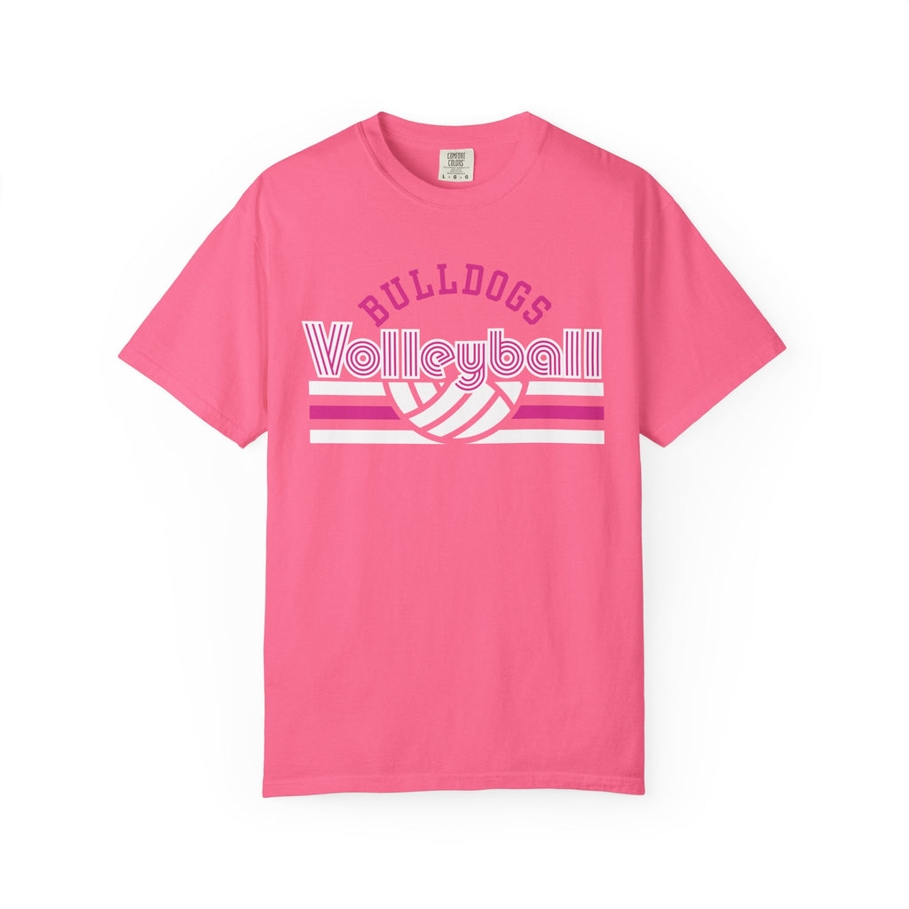 Retro Bulldogs Volleyball Tee