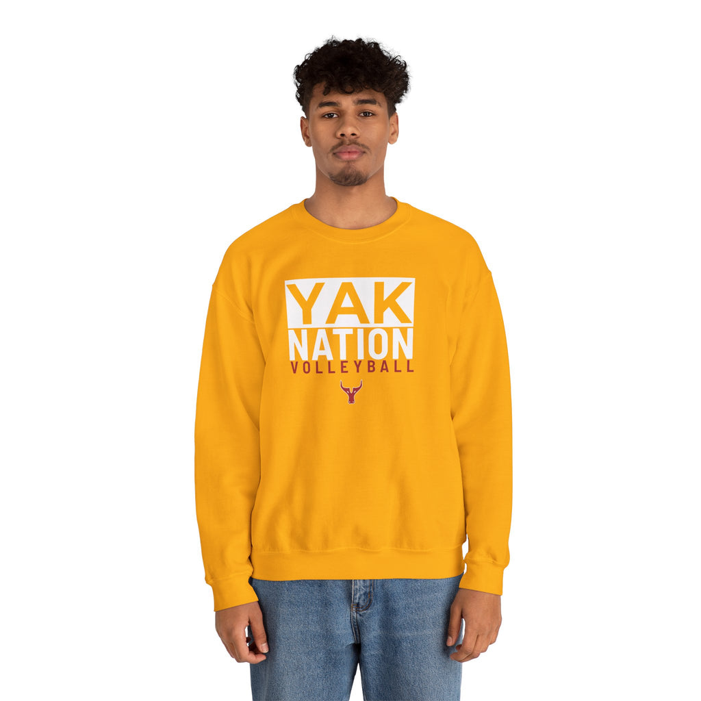 Yak Nation Volleyball Crewneck Sweatshirt