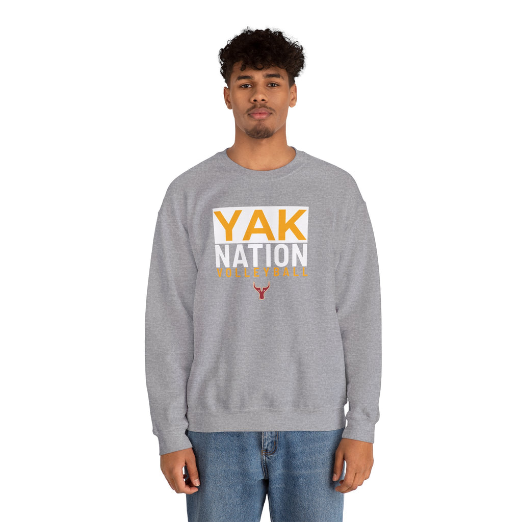 Yak Nation Volleyball Crewneck Sweatshirt