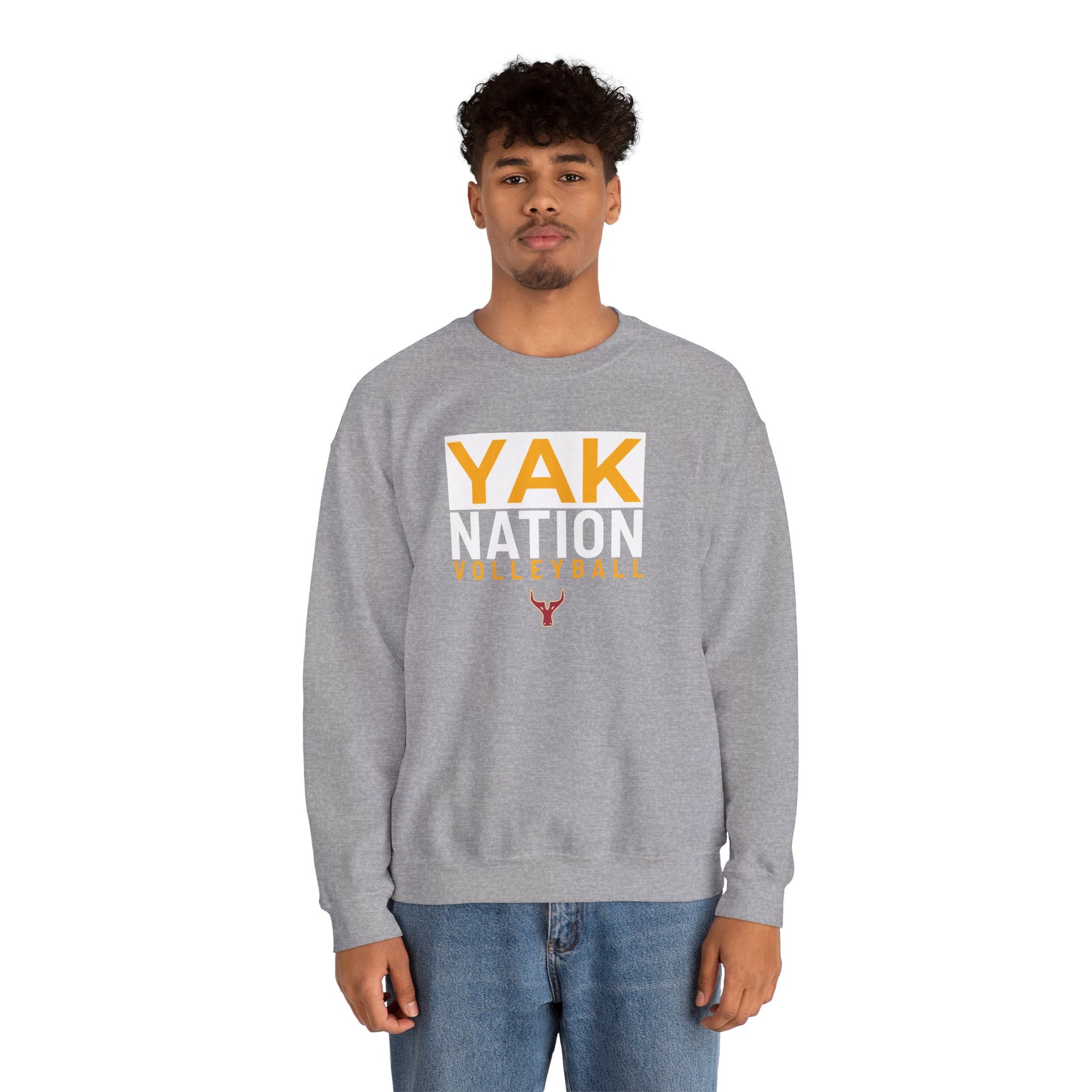Yak Nation Volleyball Crewneck Sweatshirt