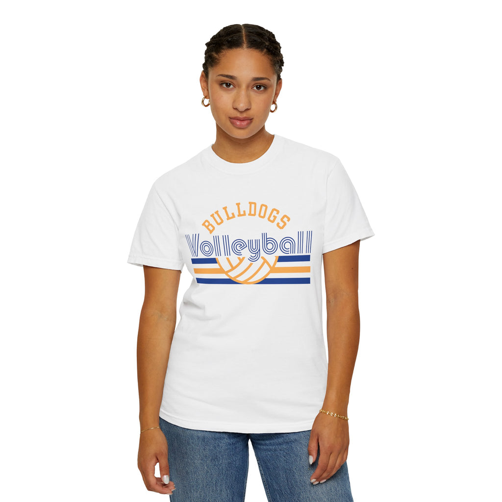 Retro Bulldogs Volleyball Tee