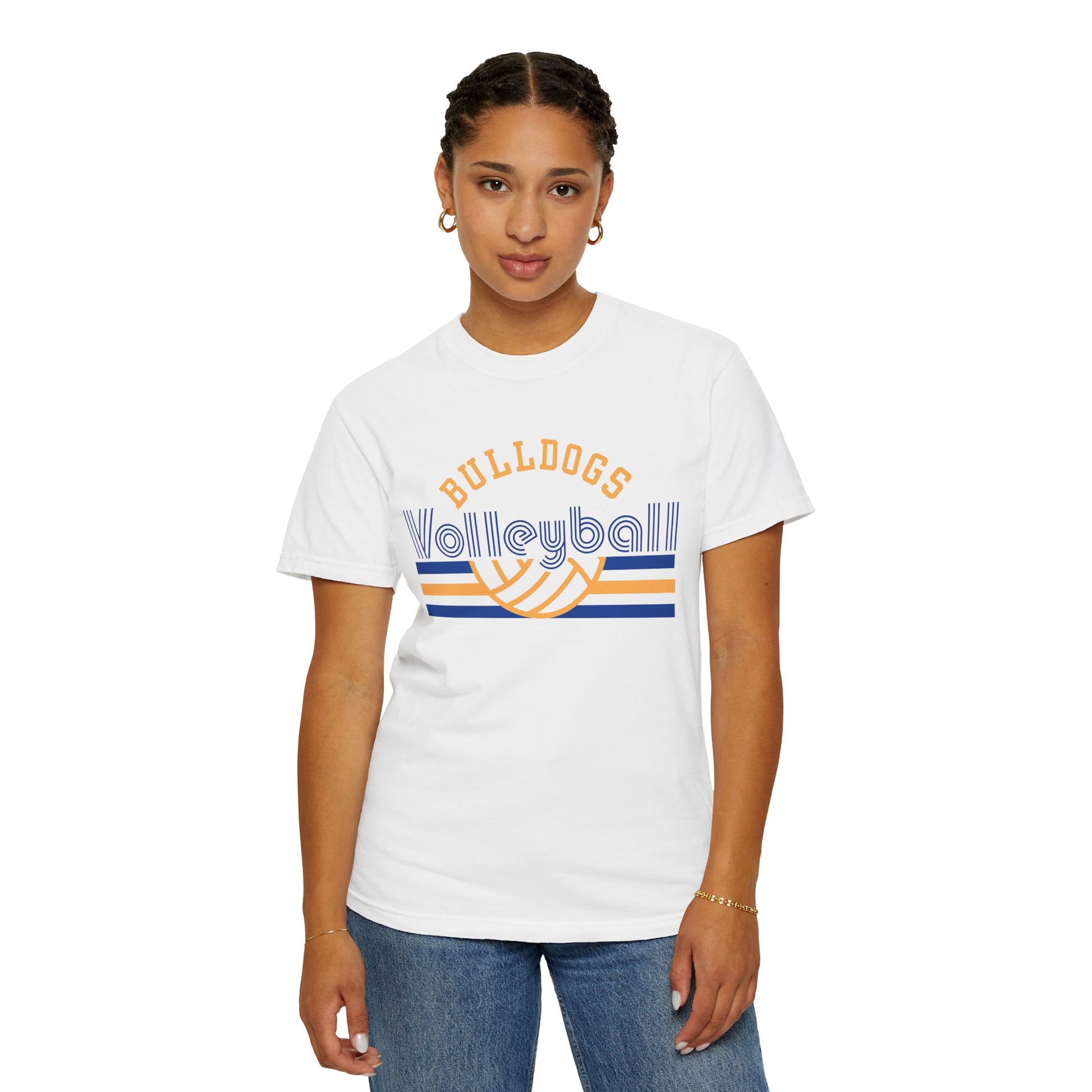 Retro Bulldogs Volleyball Tee