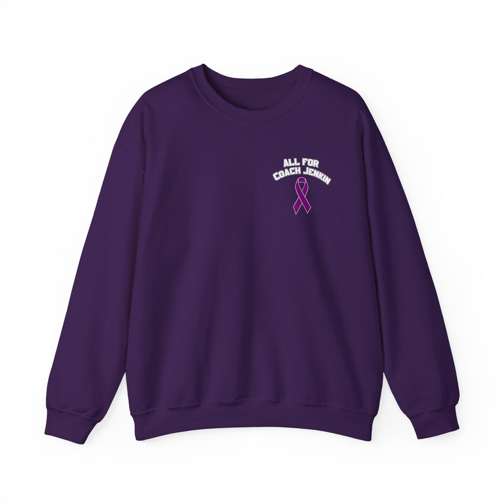 Crewneck Sweatshirt with out Bulldog— "All For Coach Jenkin"