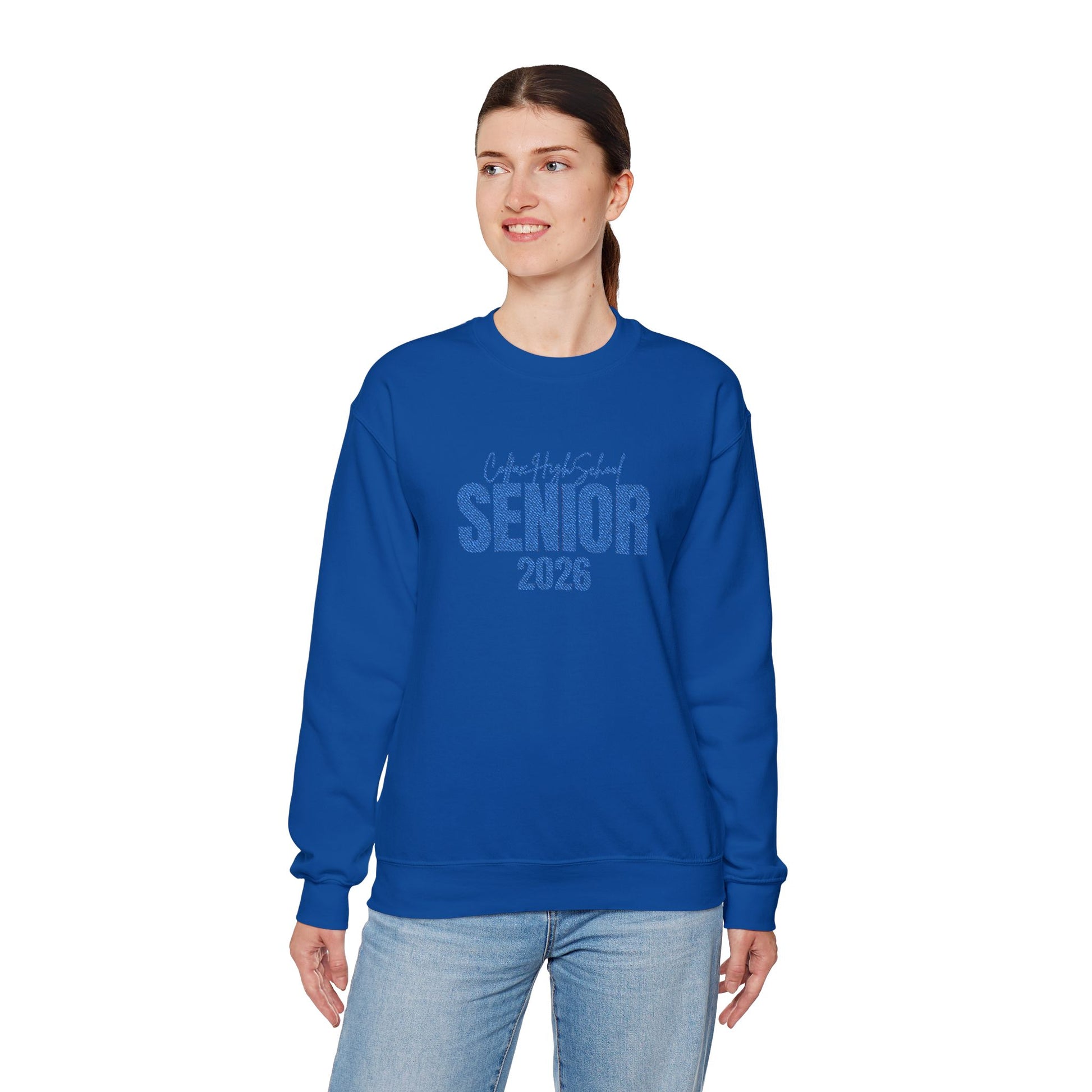Colfax High School Senior 2026 Embroidered Crewneck Sweatshirt