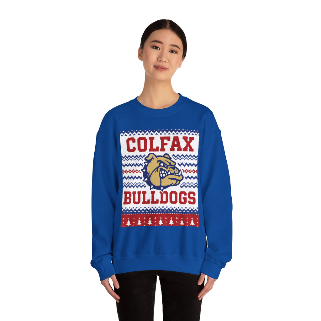 Colfax Bulldogs Holiday Crewneck Sweatshirt