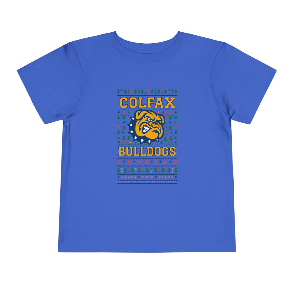 Colfax Bulldogs Ugly Sweater Toddler Tee