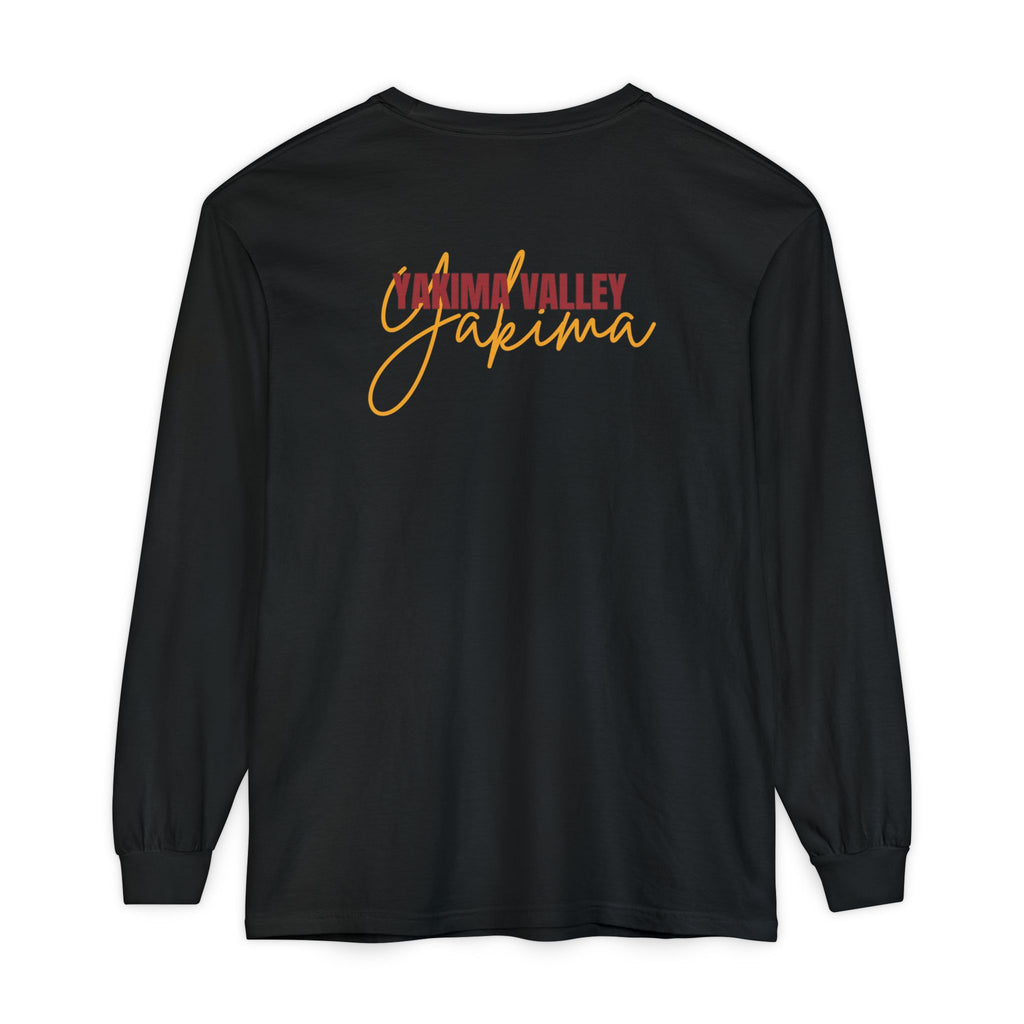 Unisex Volleyball Long Sleeve Tee, Garment-Dyed T-Shirt for Sports Fans, Yakima Valley Apparel, Casual Wear, Great for Gifts