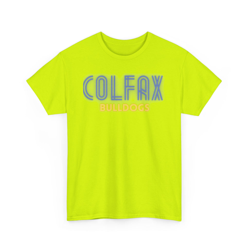 Colfax Bulldogs Neon Unisex Heavy Cotton Tee