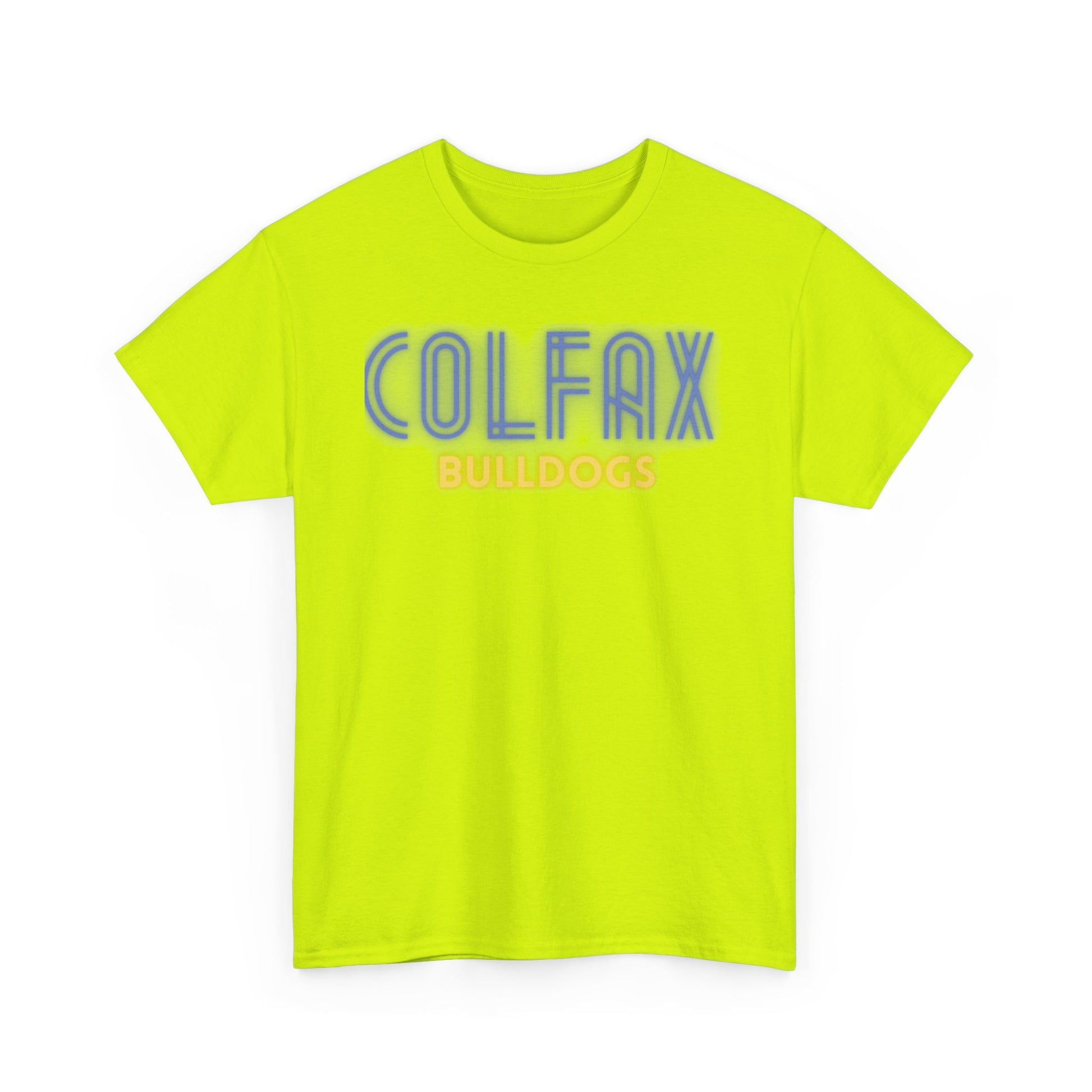 Colfax Bulldogs Neon Unisex Heavy Cotton Tee