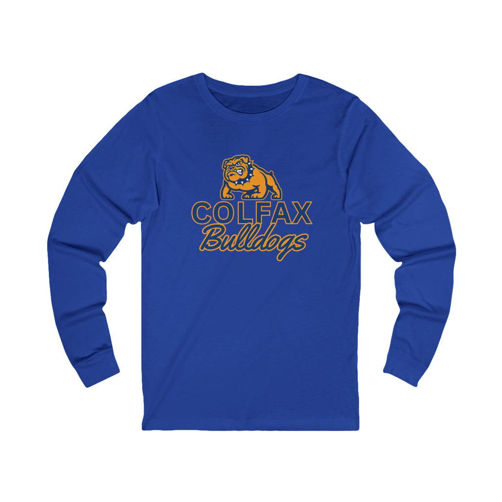 Colfax Bulldogs Long Sleeve Tee - Unisex Soft Jersey Shirt