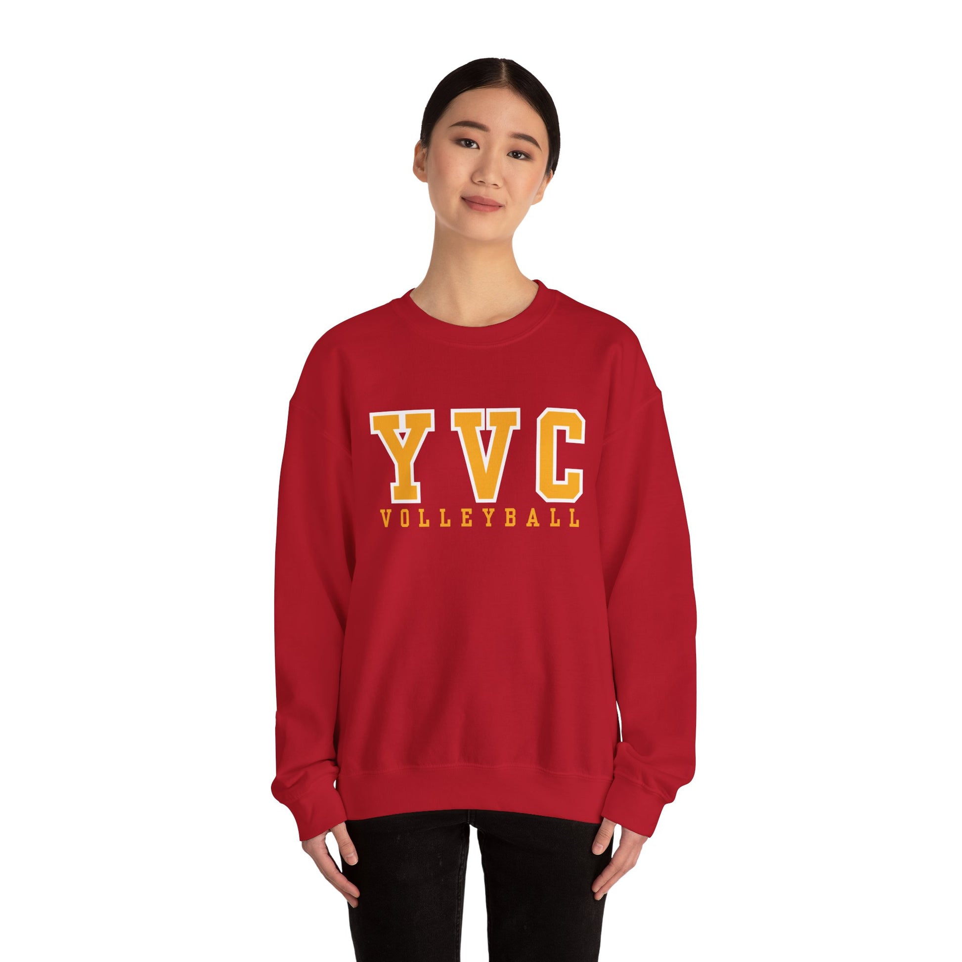 YVC Volleyball Crewneck Sweatshirt - Collegiate Style Athletic Pullover