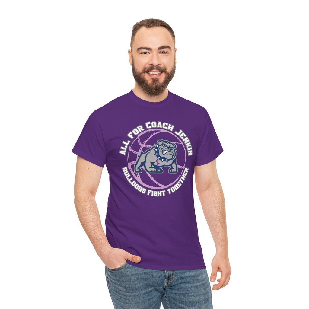 One sided with Bulldog T shirt — All for Coach Jenkin