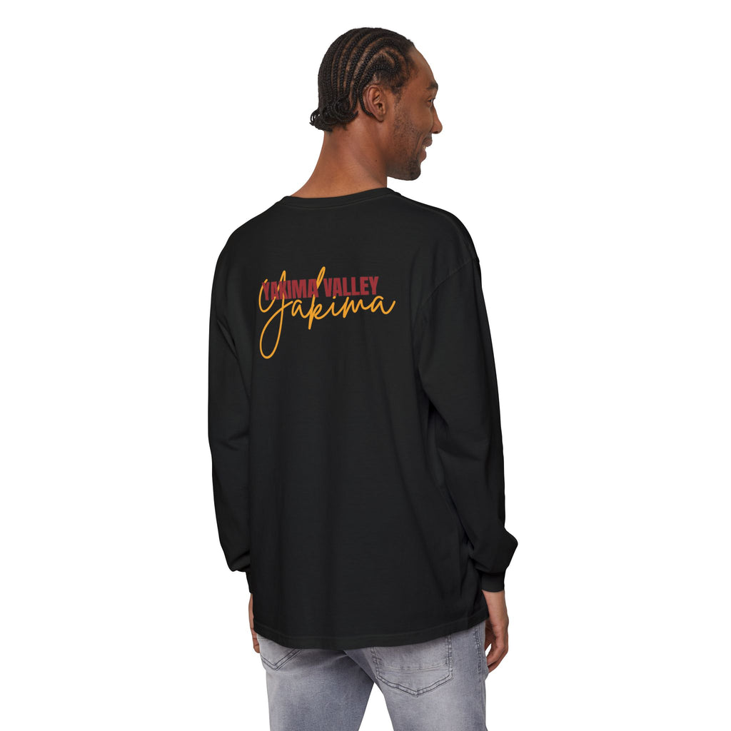 Unisex Volleyball Long Sleeve Tee, Garment-Dyed T-Shirt for Sports Fans, Yakima Valley Apparel, Casual Wear, Great for Gifts