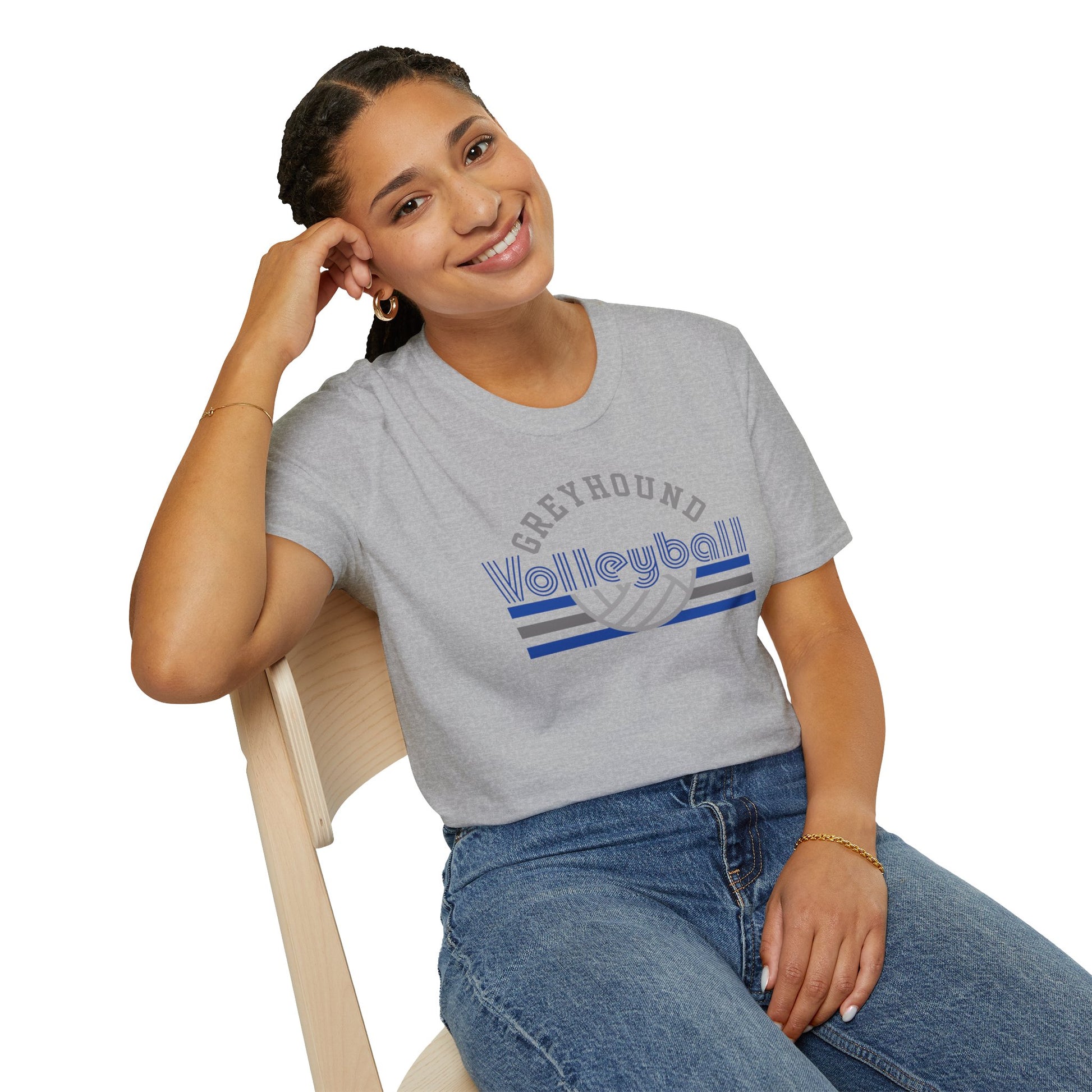 Greyhound Volleyball Unisex Softstyle T-Shirt