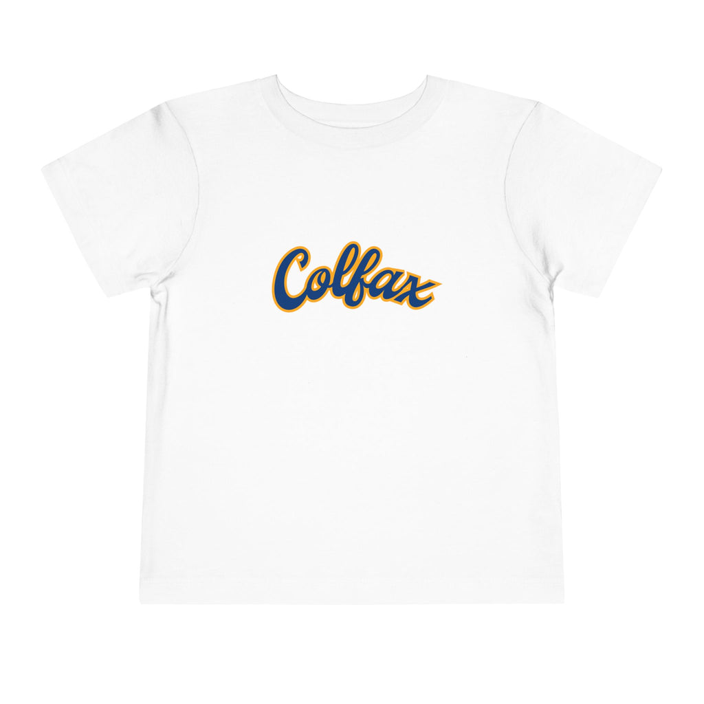 Colfax Toddler Tee — Retro Script Kids Shirt