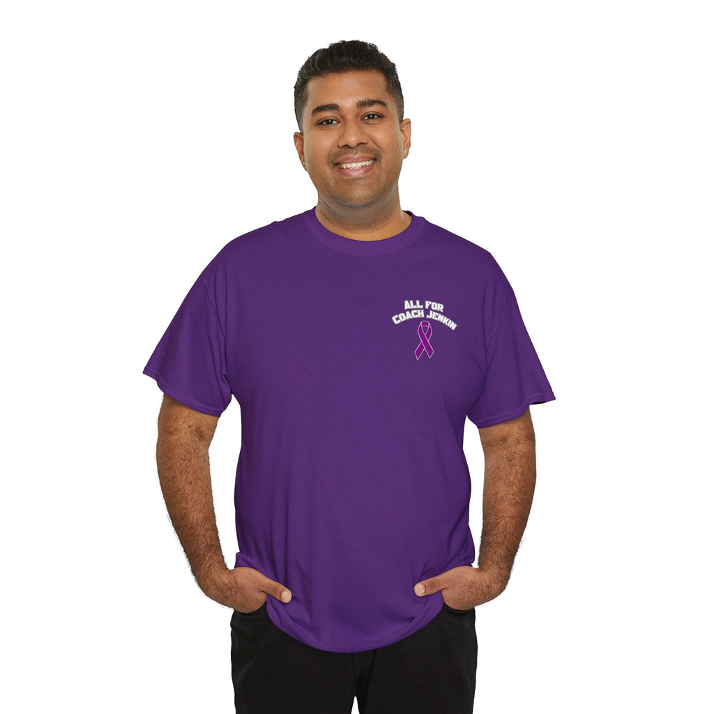 All For Coach Jenkin Bulldogs Fight Together Purple Ribbon