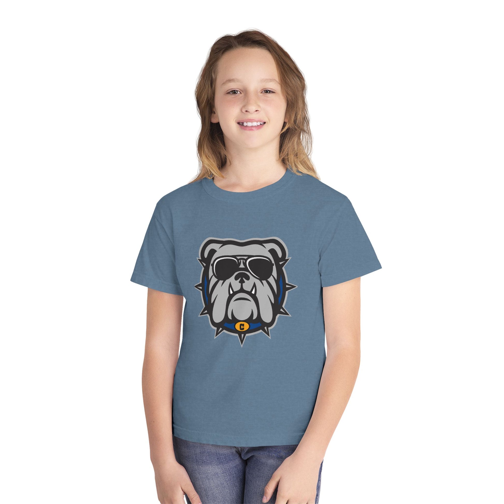Cool Bulldog Graphic Youth Tee