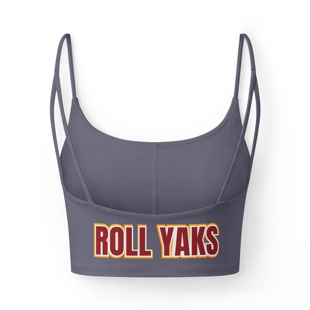 Women's Luxe Bra — 'ROLL YAKS' Athletic Crop Top Bra