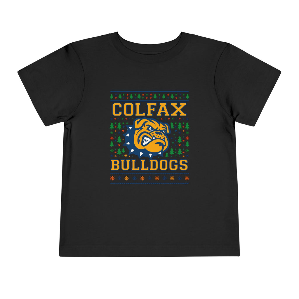 Colfax Bulldogs Ugly Sweater Toddler Tee