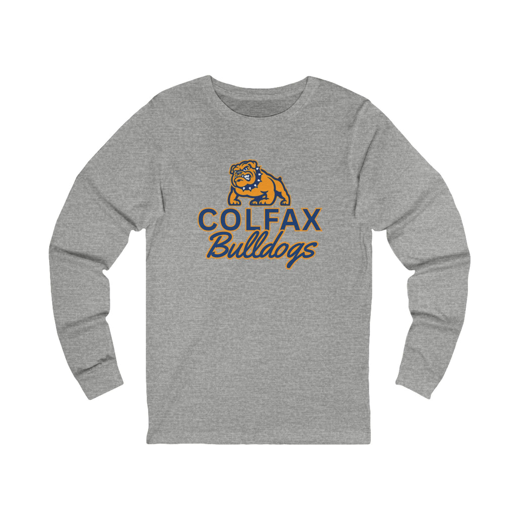 Colfax Bulldogs Long Sleeve Tee - Unisex Soft Jersey Shirt