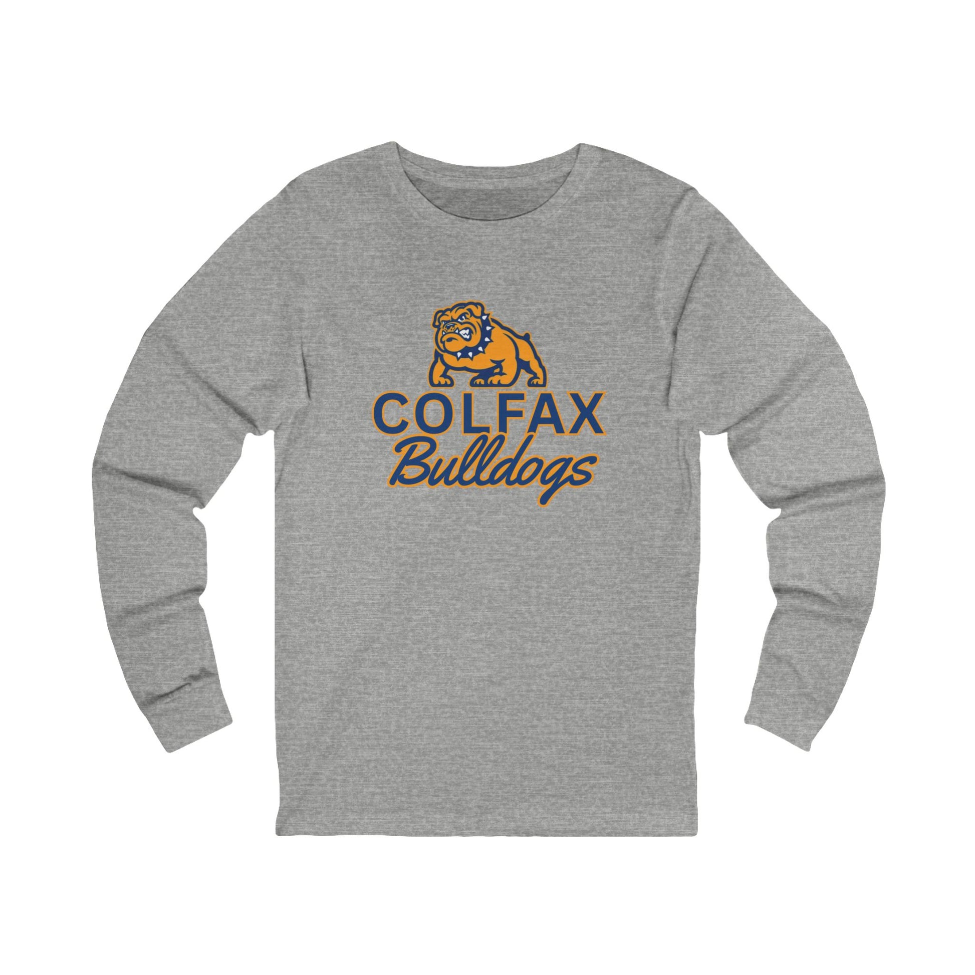 Colfax Bulldogs Long Sleeve Tee - Unisex Soft Jersey Shirt