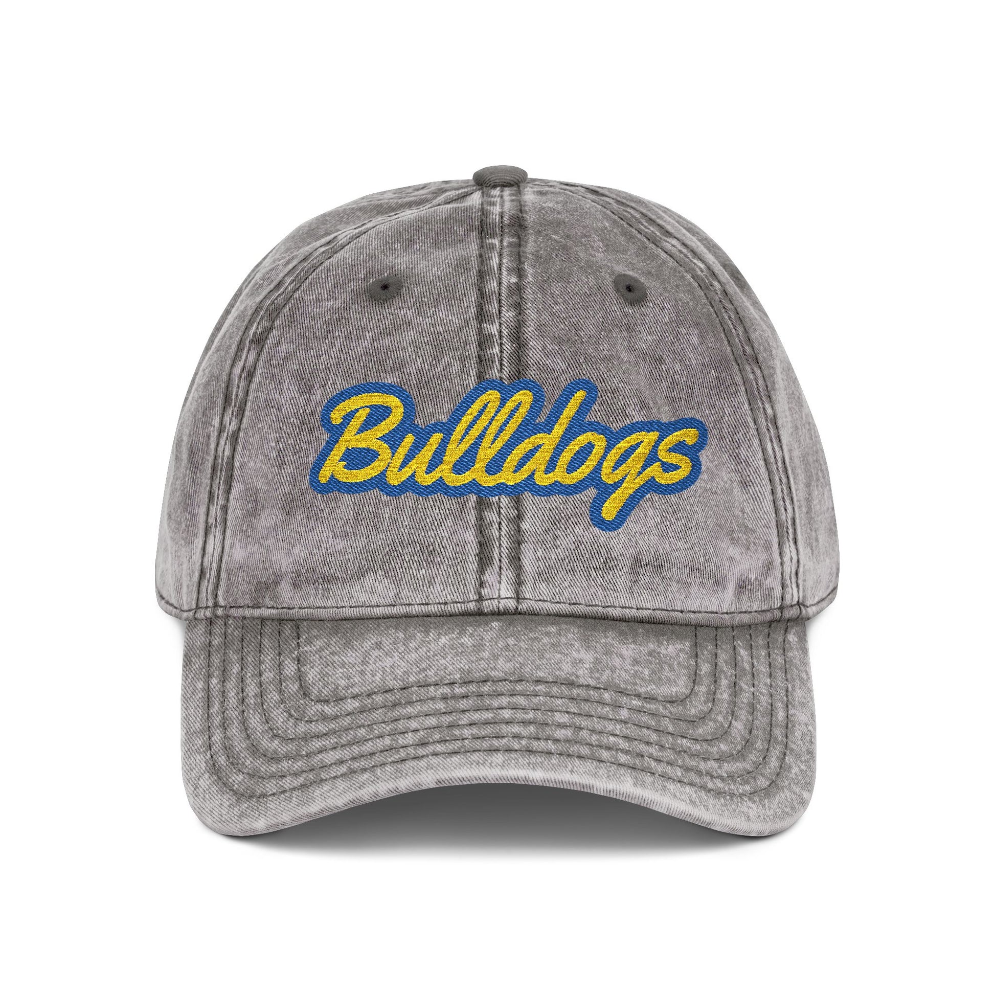 Vintage Embroidered Cap - Sporty Style Hat for Bulldogs Fans, Baseball Cap, Everyday Wear, Gift for Him/Her, Casual Fashion
