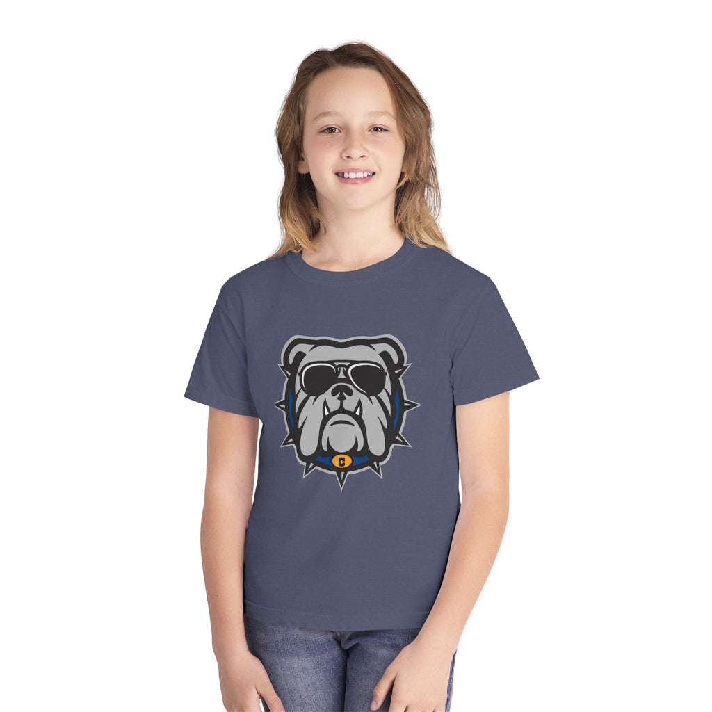 Cool Bulldog Graphic Youth Tee