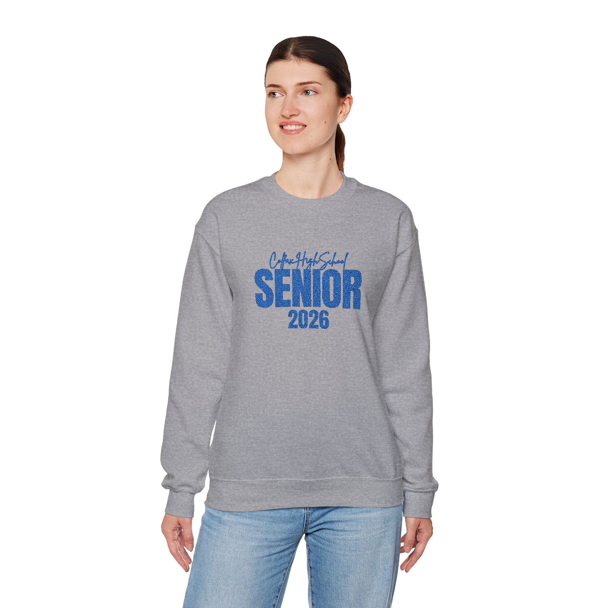 Colfax High School Senior 2026 Embroidered Crewneck Sweatshirt