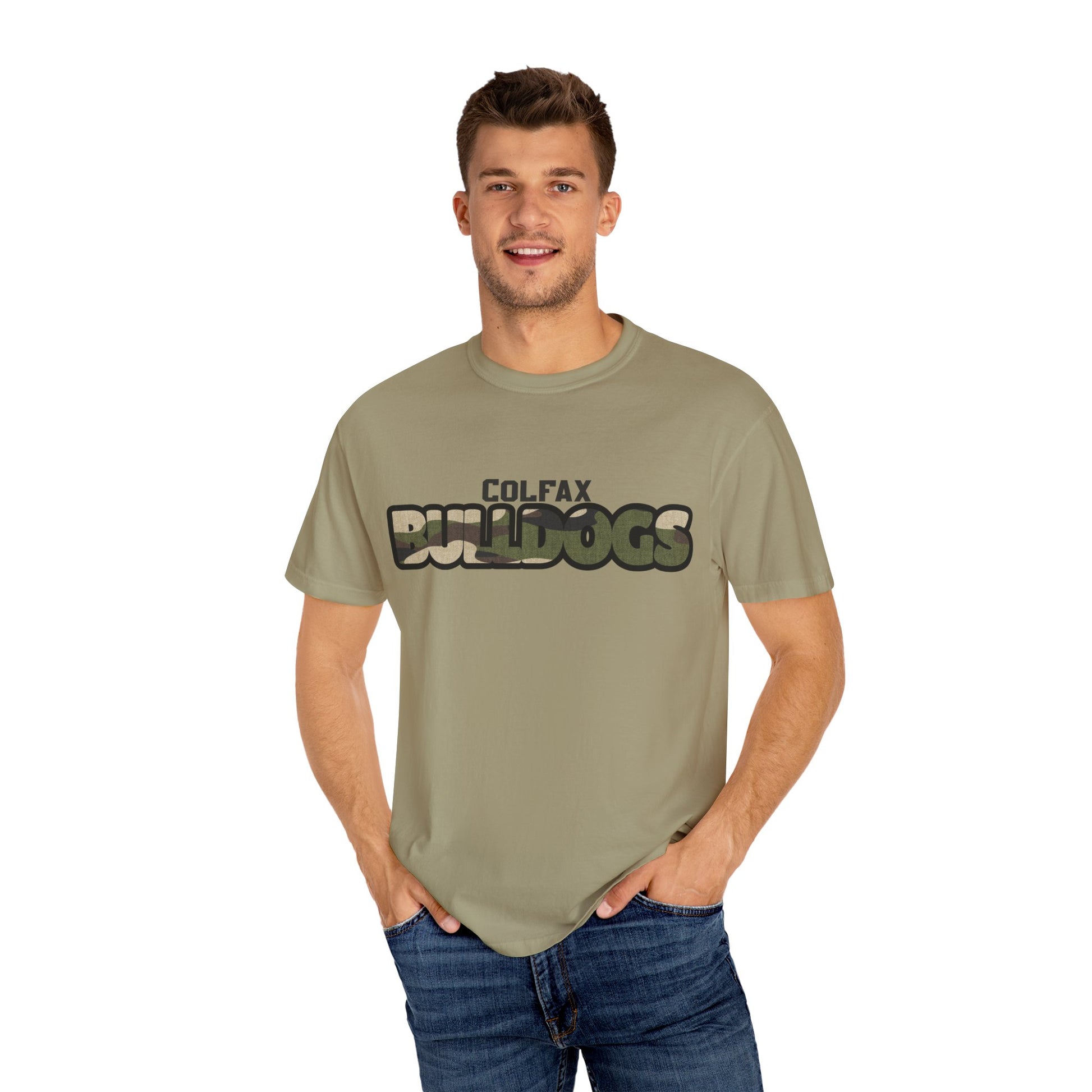 Camo T-shirt - Colfax Bulldogs Design