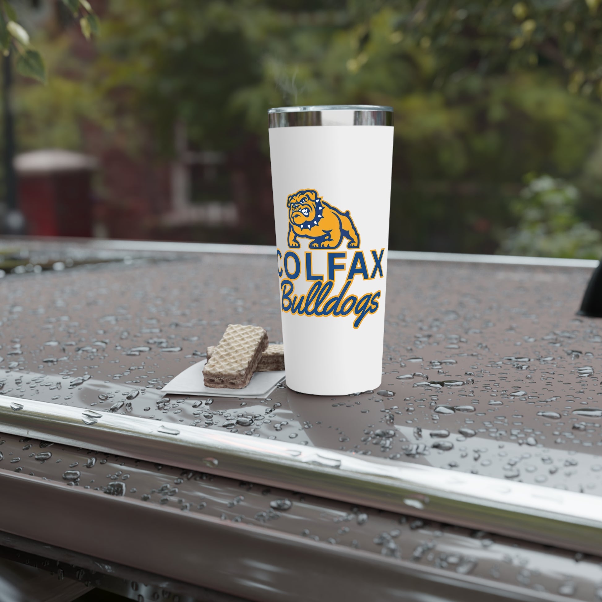 Copper Insulated Tumbler - Colfax Bulldogs 22oz Mug, Travel Cup, Sports Fan Gift, Team Spirit, Birthday, Graduation