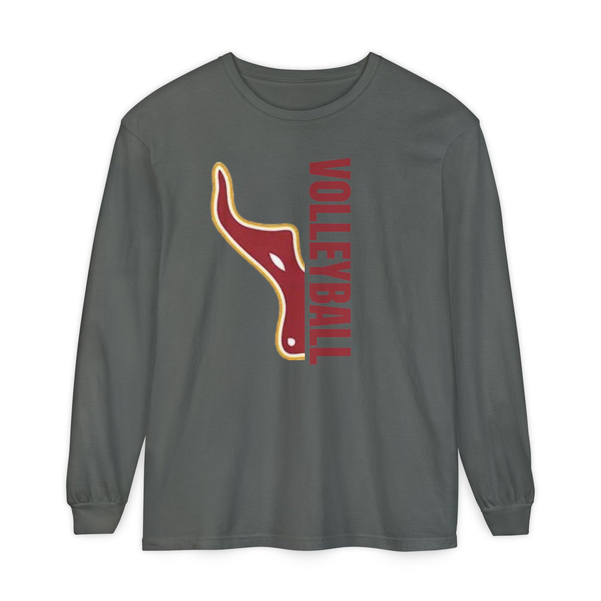 Unisex Volleyball Long Sleeve Tee, Garment-Dyed T-Shirt for Sports Fans, Yakima Valley Apparel, Casual Wear, Great for Gifts