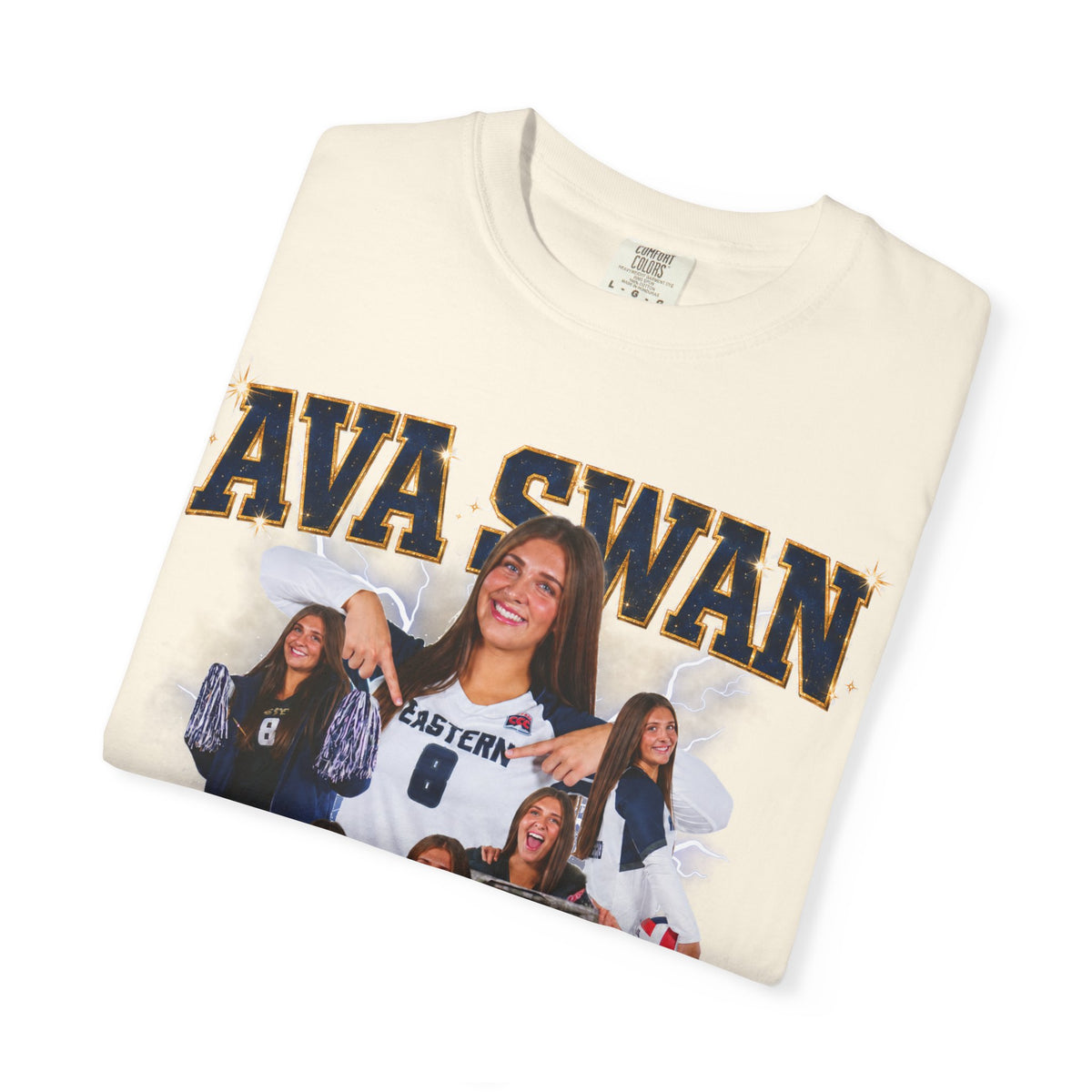 Ava Swan Collage T‑Shirt — Personalized Tee (Swan 8)