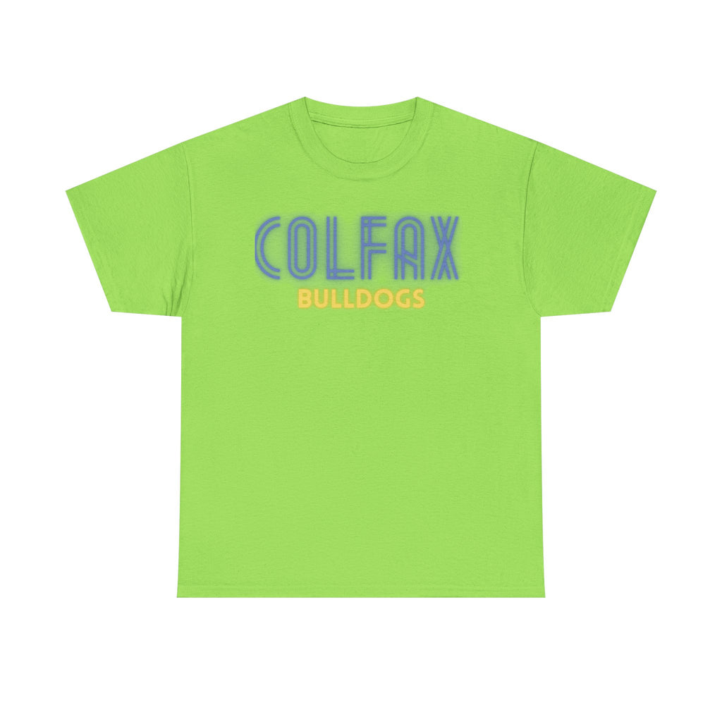 Colfax Bulldogs Neon Unisex Heavy Cotton Tee