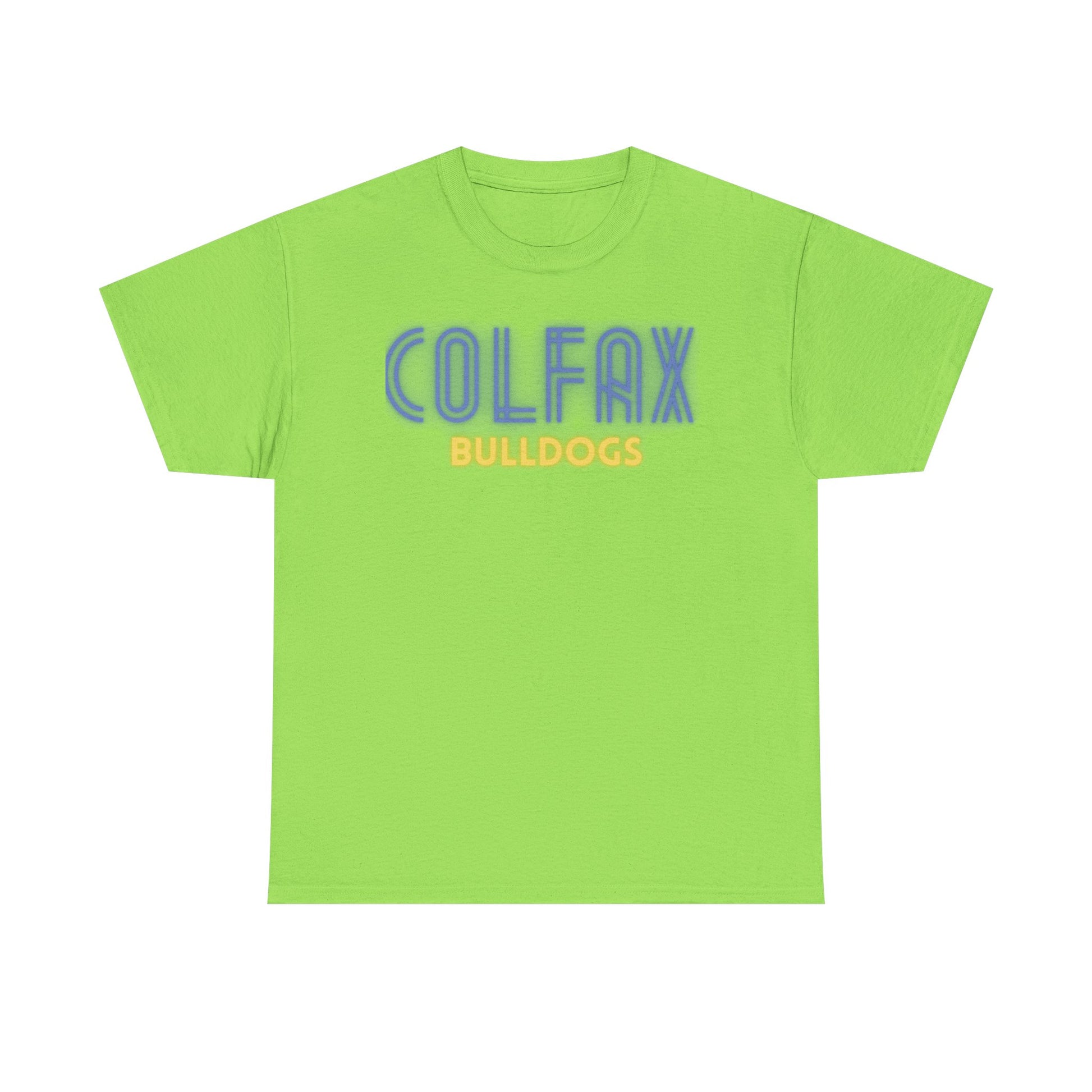 Colfax Bulldogs Neon Unisex Heavy Cotton Tee