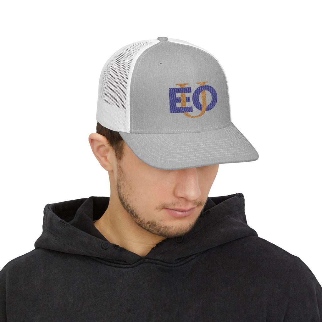 Trucker Cap Richardson 112 EOU Logo Navy and Gold