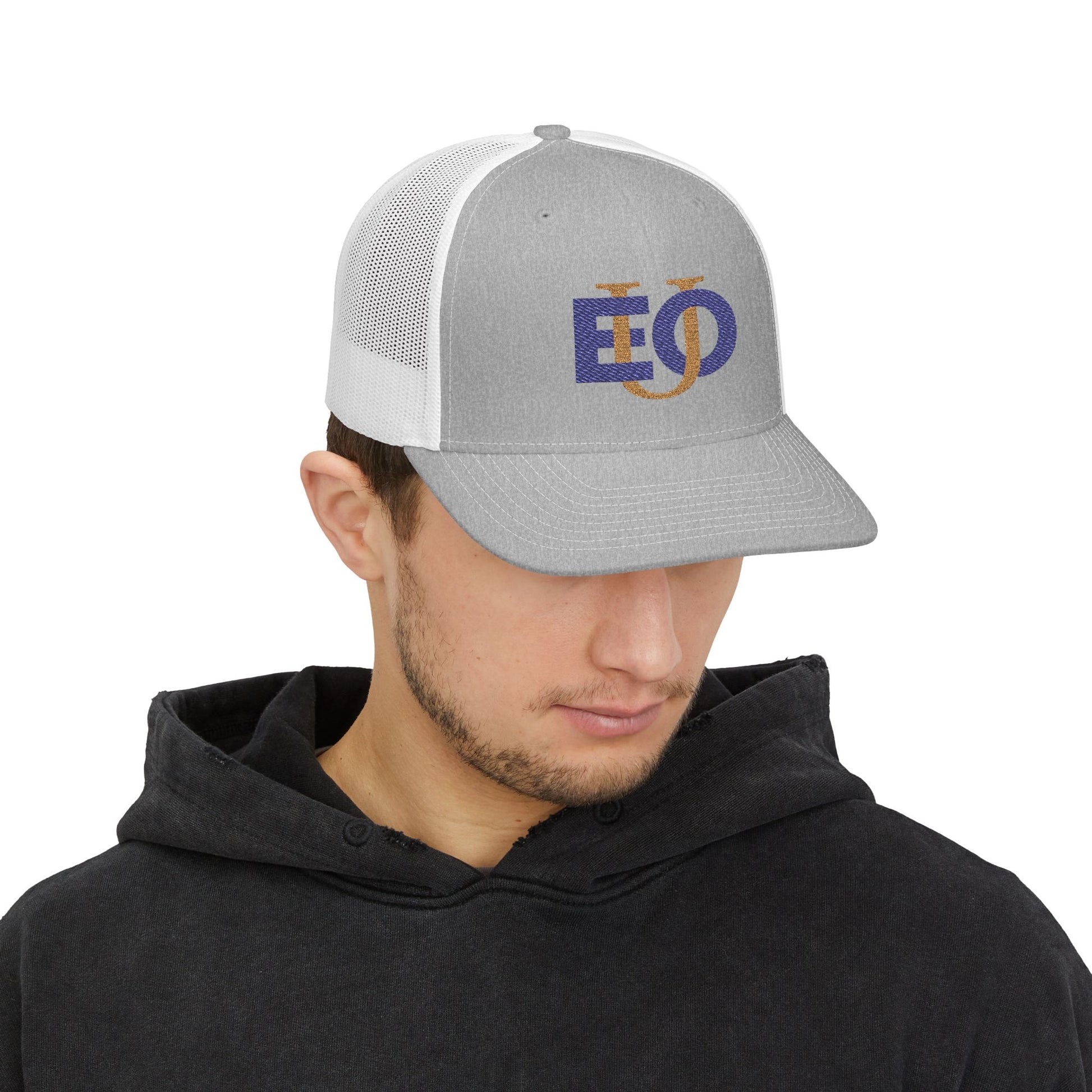 Trucker Cap Richardson 112 EOU Logo Navy and Gold