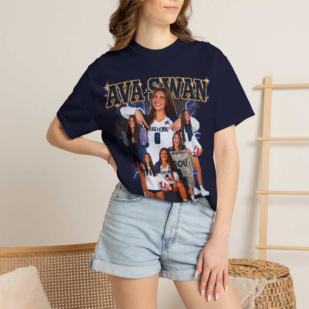 Ava Swan Collage T‑Shirt — Personalized Tee (Swan 8)