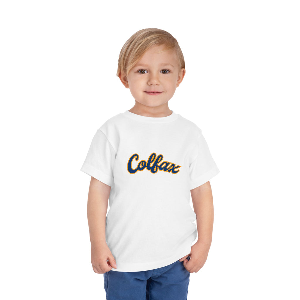 Colfax Toddler Tee — Retro Script Kids Shirt