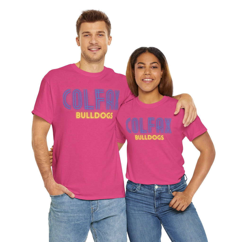 Colfax Bulldogs Neon Unisex Heavy Cotton Tee