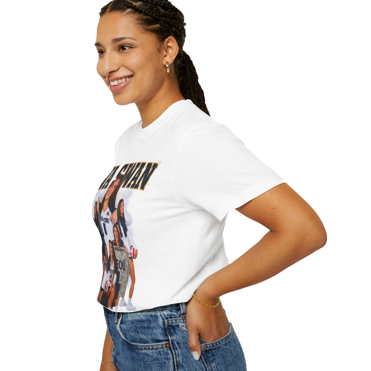 Ava Swan Collage T‑Shirt — Personalized Tee (Swan 8)